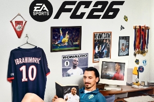 神還原！FC26終極版封面：伊布手捧偶像大羅的書，墻上貼大羅海報(bào)