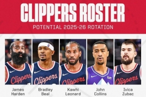???ESPN曬快船陣容圖發(fā)問：他們新賽季在西部能走多遠(yuǎn)？