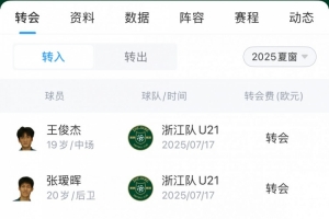 浙江隊(duì)夏窗匯總：200萬(wàn)歐簽米特里策、租借卡列洛，埃弗拉離隊(duì)