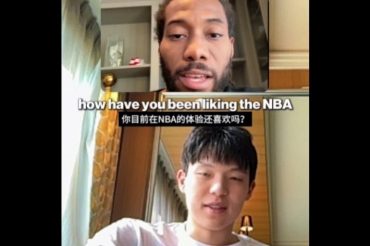 ??楊瀚森和小卡連線？小卡咨詢?nèi)绾斡弥形恼f垃圾話 太有意思了