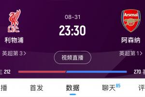 焦點(diǎn)戰(zhàn)！利物浦下輪迎戰(zhàn)阿森納，紅軍進(jìn)7球丟4球，槍手進(jìn)6球0失球